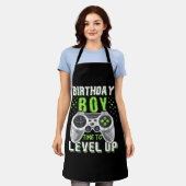 Level Up Birthday Boy Video Game Schürze (Getragen)