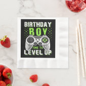 Level Up Birthday Boy Video Game Serviette (Beispiel)