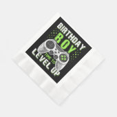 Level Up Birthday Boy Video Game Serviette (Ecke)
