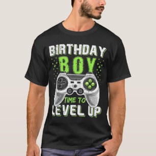 Level Up Birthday Boy Video Game T-Shirt