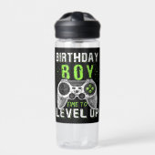 Level Up Birthday Boy Video Game Trinkflasche (Vorderseite)