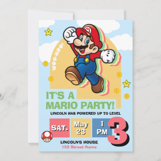 Level Up Birthday Invitation Einladung