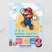 Level Up Birthday Invitation Einladung (Vorne/Hinten)