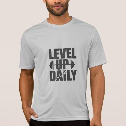 LEVEL UP DAILY Design 06 T-Shirt (Vorderseite)