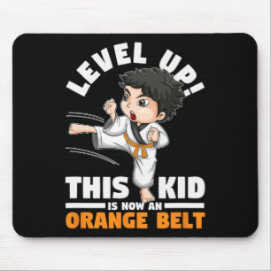 Level Up Dieser Kid Ist Jetzt Ein Orange Gürtel Ka Mousepad