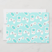 Level Up | Einladung der Babydusche (Rückseite)