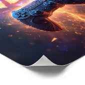 Level Up — Epic Gamer Poster (Ecke)