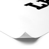 Level Up Funny Giraffe Pub Poster (Ecke)