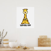 Level Up Funny Giraffe Pub Poster (Küche)