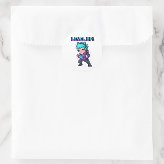 Level up game Sticker (Tasche)