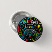 Level Up Gamer 10. Geburtstag Junge Party Button (Vorne & Hinten)