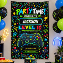 Level Up Gamer 10. Geburtstagsjunge Party