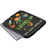 Level Up Gamer Electronics Bag - Pixel Retro Style Laptopschutzhülle (Vorne Knopf)