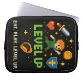 Level Up Gamer Electronics Bag - Pixel Retro Style Laptopschutzhülle (Vorderseite)