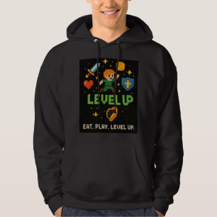 Level Up Gamer Herren Hoodie – Retro Pixel Style