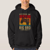 Level Up Gamer Neugeborener Big Brother seit 202 Hoodie (Vorderseite)