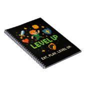 Level Up Gamer Notebook – Retro Pixel Gaming Style Notizblock (Rechte Seite)