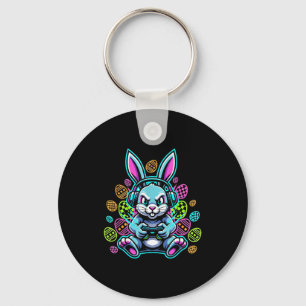 Level-Up-Gamer-Oster-hübsches-Kaninchen-Headset Schlüsselanhänger