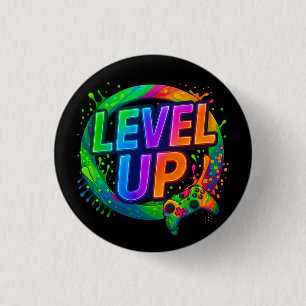 Level Up, Gamer-themed Button