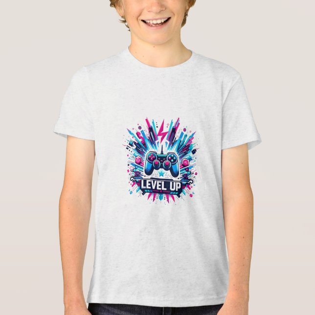 Level Up! Gaming-T - Shirt (Vorderseite)