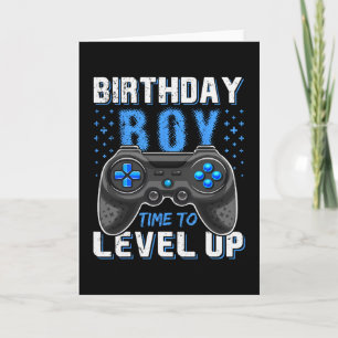 Level Up Geburtstagsjunge Gamer - Clic Fit  Karte