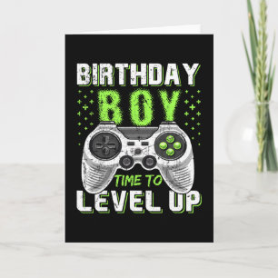 Level Up Geburtstagsjunge Videospiel - Clic Fit  Karte