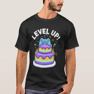 Level Up! Geburtstagstorte mit Controller T-Shirt