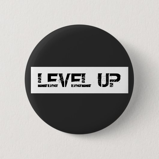 Level Up Inspiration / Motivierend Sprichwort Button (Vorderseite)