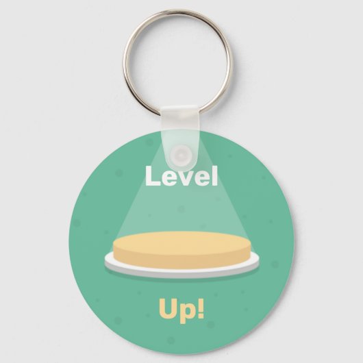 Level Up! | Level Up Button Schlüsselanhänger (Vorderseite)