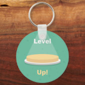 Level Up! | Level Up Button Schlüsselanhänger (Vorderseite)