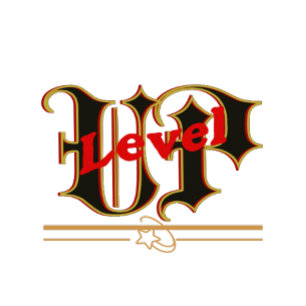 Level Up Love – Gothic-Typografie-Design T-Shirt