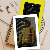 Level-Up Minimalistisch Typografy Foto Abschluss Ankündigung