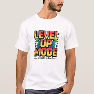 LEVEL UP MODUS Gamer-Motivationsdesign XP-Fortsc T-Shirt