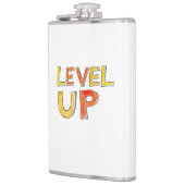 Level Up Motivationsdesign Flachmann (Links)
