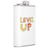 Level Up Motivationsdesign Flachmann (Rechts)