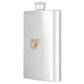 Level Up Motivationsdesign Flachmann (Links)