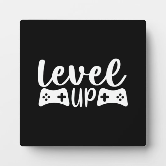 Level Up, Motivierend Videospiel, Gamer, Gaming P Fotoplatte (Vorderseite)