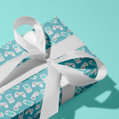 Level Up | Muster für Videowiedergabe Geschenkpapier