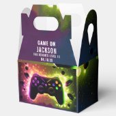 Level Up! Neon Video Game Birthday Party Geschenkschachtel (Geöffnet)