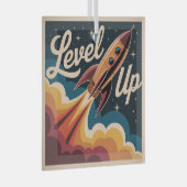 Level Up Ornament Aus Glas (Vorderseite Rechts)