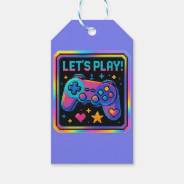 LEVEL UP Pixel Art Gamer Badge Geschenkanhänger
