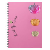 Level Up Queen Notebook Notizblock (Vorderseite)