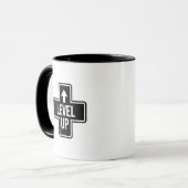 Level Up Retro D-Pad Gaming Kaffeetasse (Vorderseite Links)