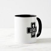 Level Up Retro D-Pad Gaming Kaffeetasse (VorderseiteRechts)