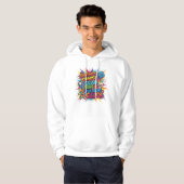 "Level Up Retro Gamer Hoodie" Hoodie (Vorne ganz)