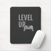 Level Up Retro Joystick Gamer Art Mousepad (Mit Mouse)