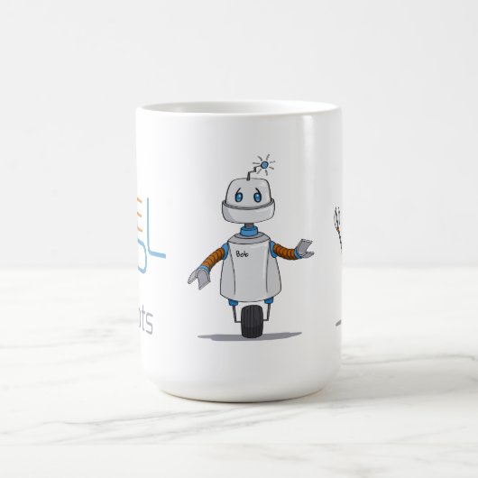 Level Up Roboter Bob & Wak Tasse (Mittel)