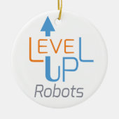 Level Up Roboter Weihnachtsschmuck (Vorne)