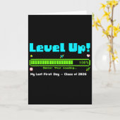 Level Up Senior Year Cl Of 2026 My Last First Day Karte (Gelbe Blume)