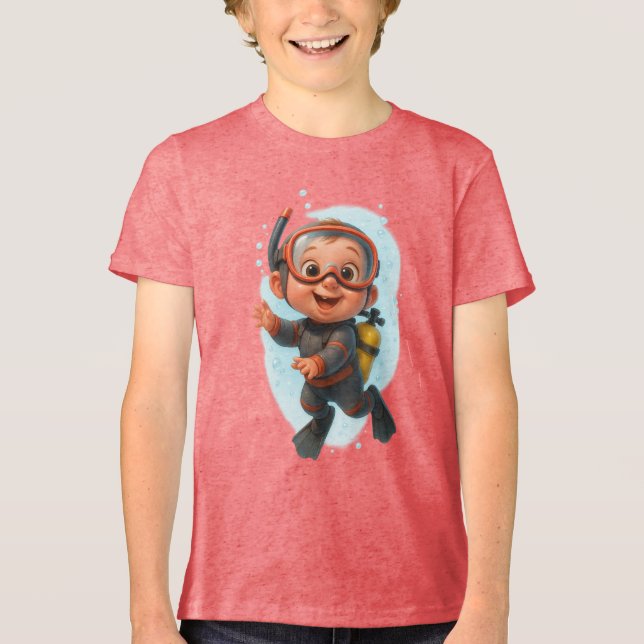 Level Up Style: Retro-Gamer   Tri-Blend Shirt (Vorderseite)